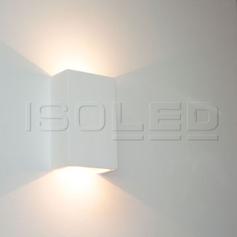 Applique murale LED carrée pour plâtre – Éclairage vers le haut et vers le bas
