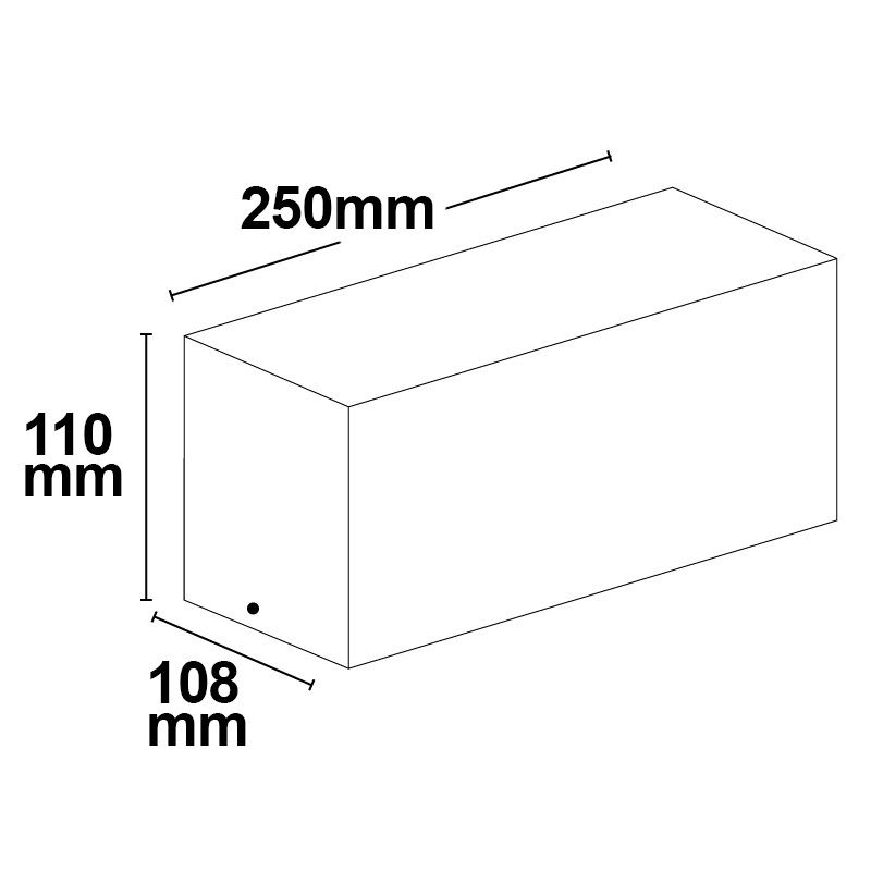 Wandleuchte BOX-II – anthrazit