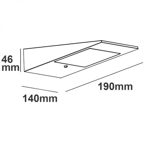 LED Solar-Wandleuchte mit Bewegungs- und Helligkeitssensor – IP54