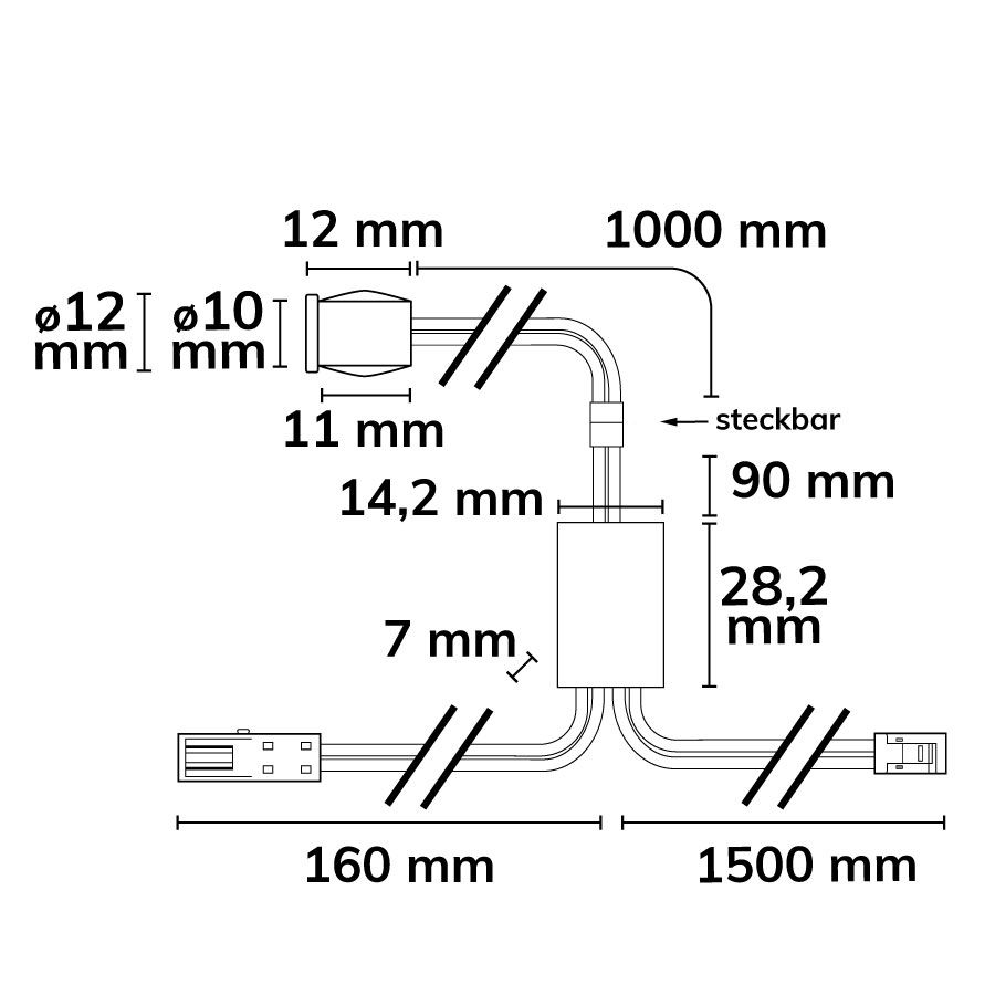 MiniAMP Wisch-CAPTEUR Intégré, 12-24V DC, 5A