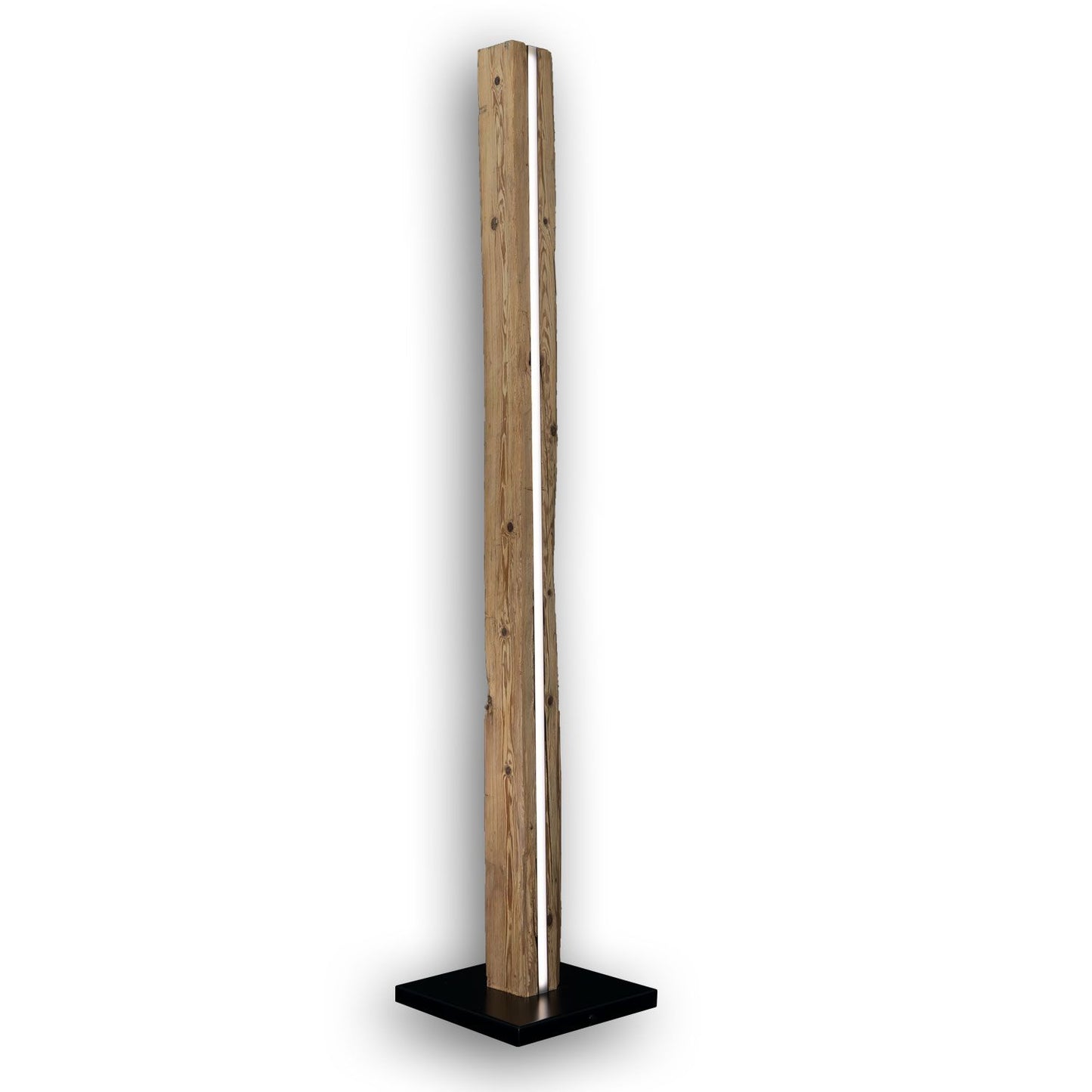 Lampadaire HOIZ en bois de récupération – une pièce unique datant de 1870
