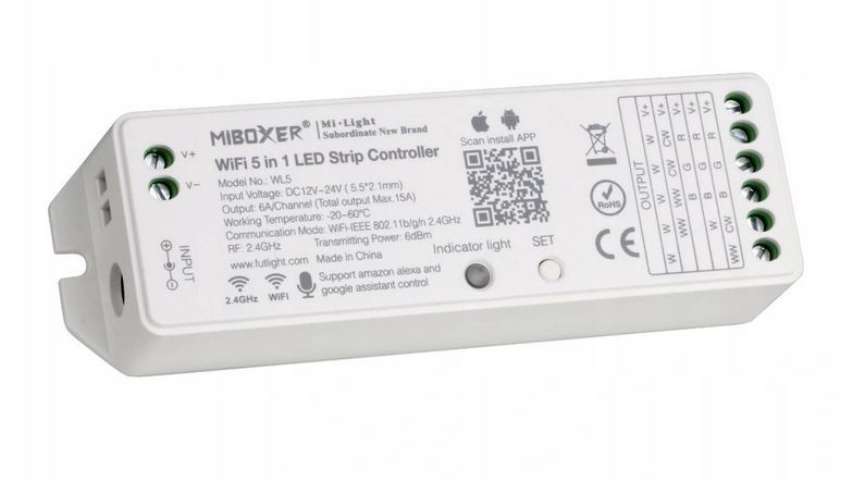 Contrôleur LED RGB / RGBW / RGB+CCT / CCT / Variateur (12-24 V)