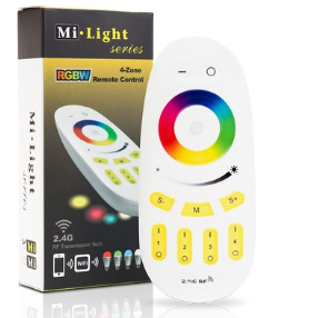 Télécommande radio 2,4 GHz (4 zones, RGB/RGBW)