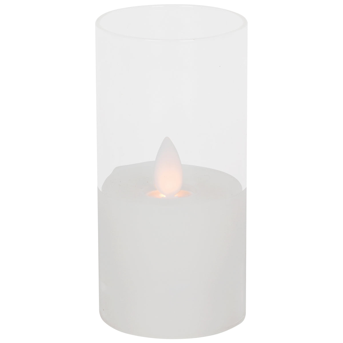 Echtwachskerze | M-TWINKLE | bewegliche Flamme | H 100 × Ø 50 mm
