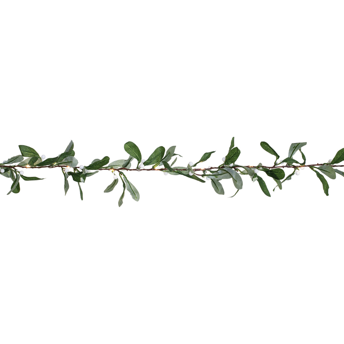 LED-Mistelgirlande MISTEL | Warmweiß | Weiße Beeren