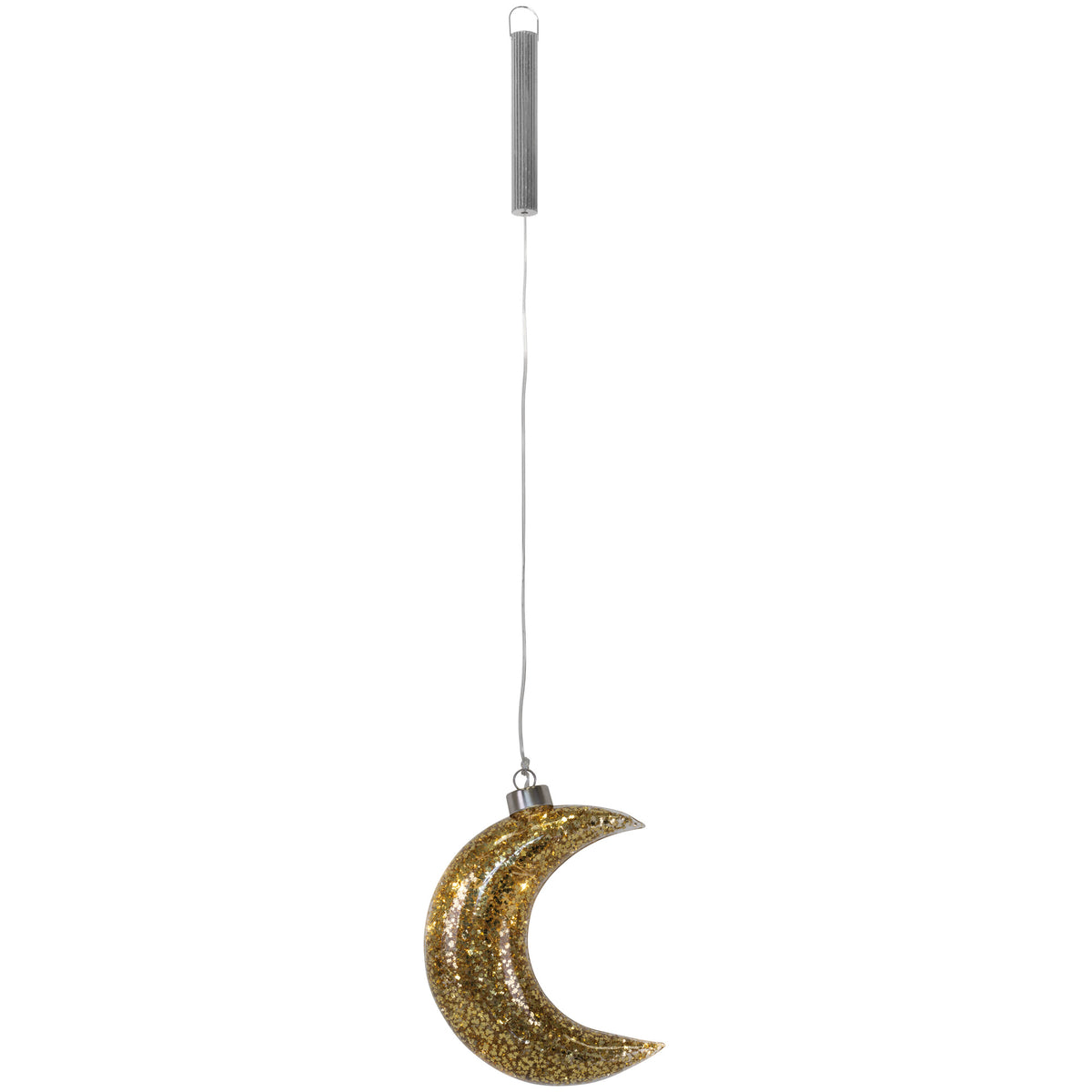 LED Moon | warm white LEDs | glitter gold glass