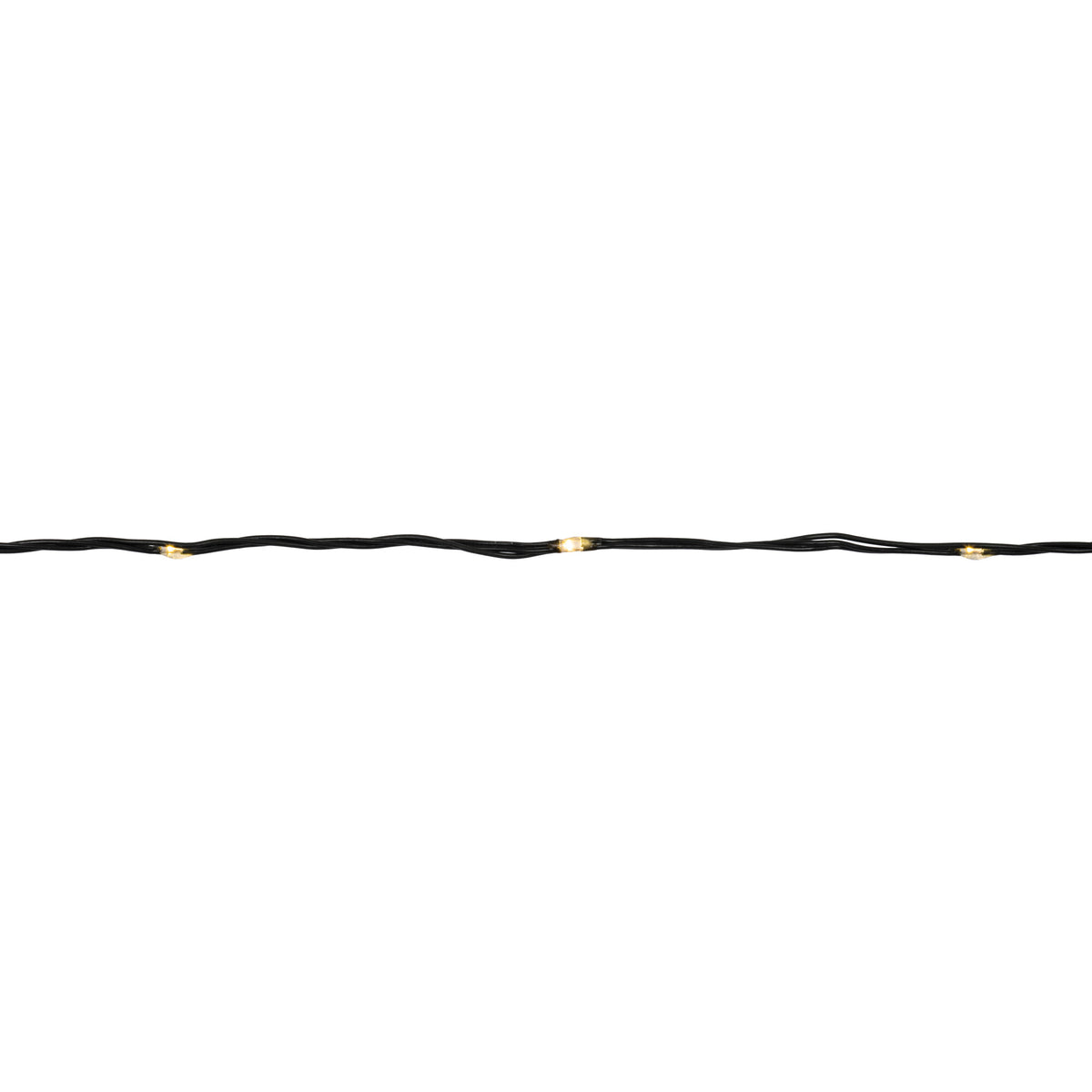 LED-Minilichterkette | Warmweiß | Tropfenförmige LEDs | Grünes Kabel