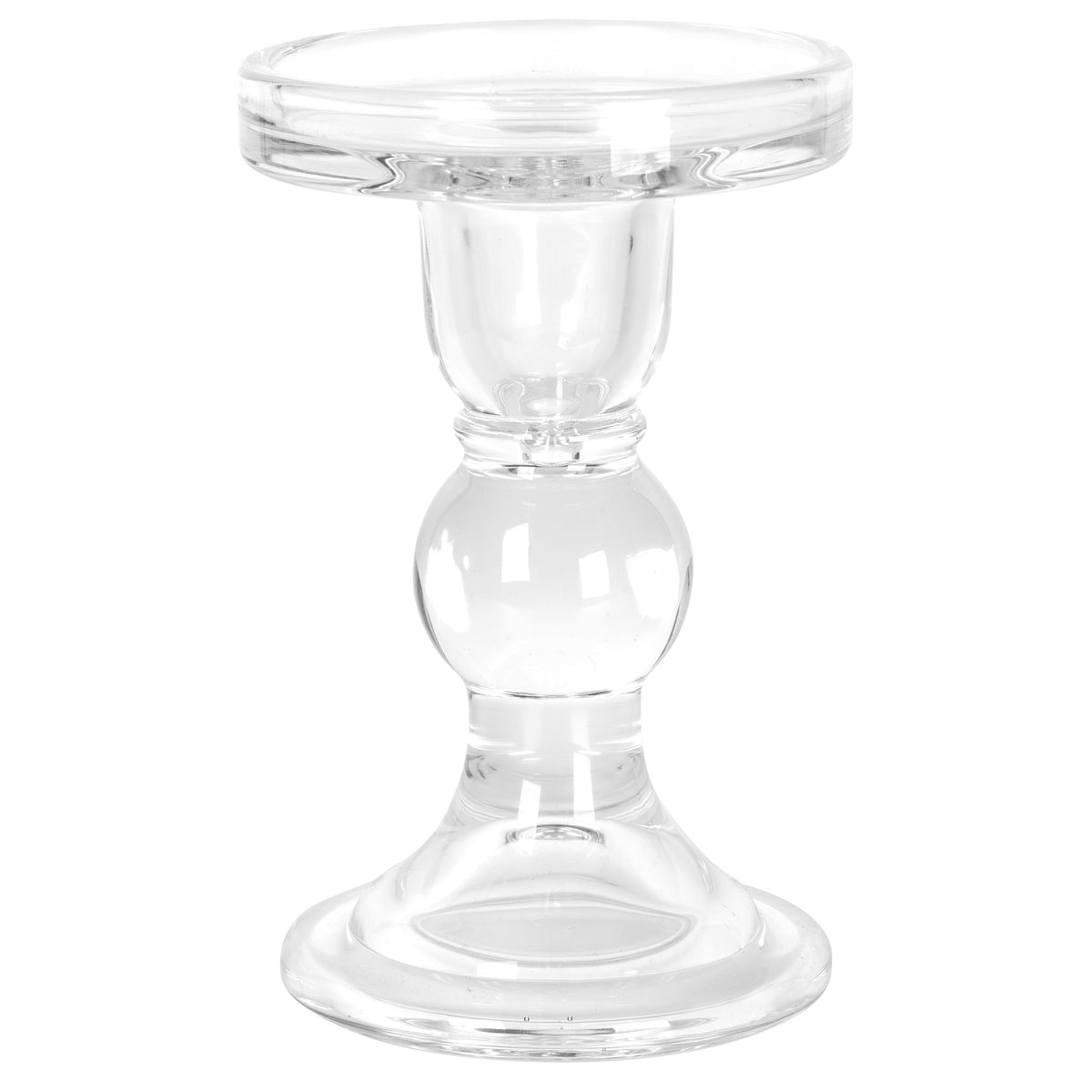 Kerzenständer | Glas transparent | für Tafelkerzen bis Ø 21 mm