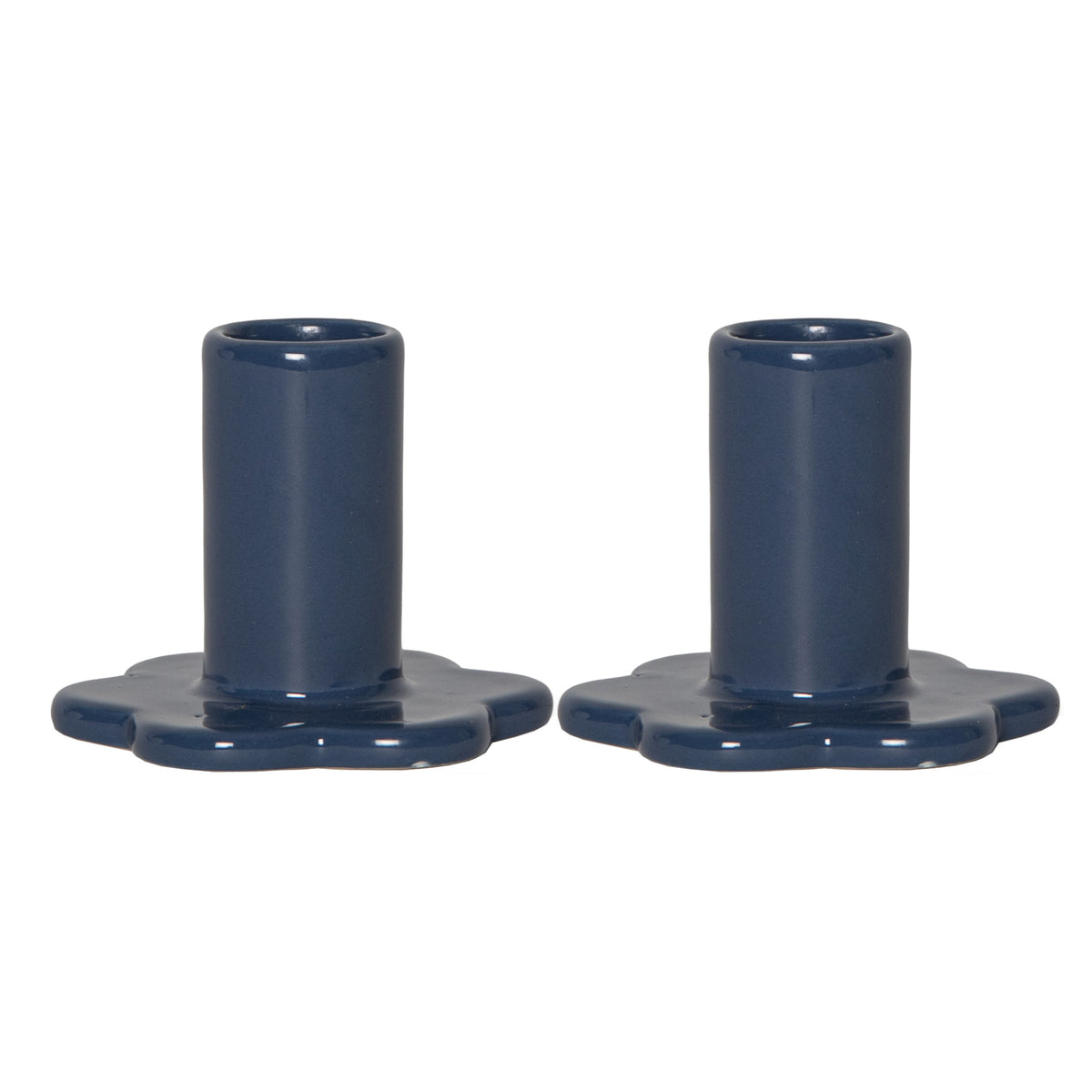 Candle holder | BLOOM | set of 2 | porcelain | for taper candles