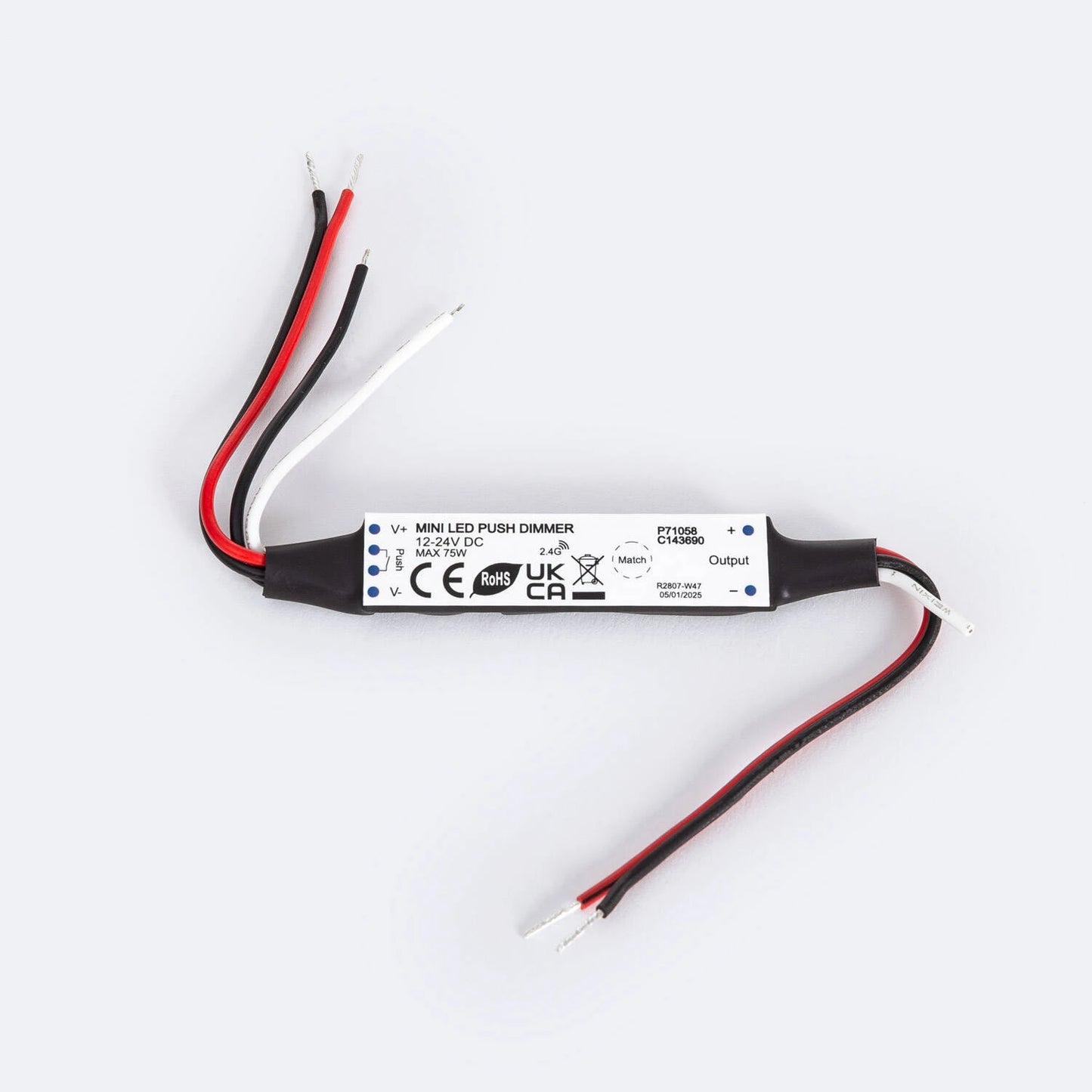 Controller für LED-Streifen Einfarbig 12-24 V SKYDANCE V1-N Kompatibel mit Taster und RF-Fernbedienung