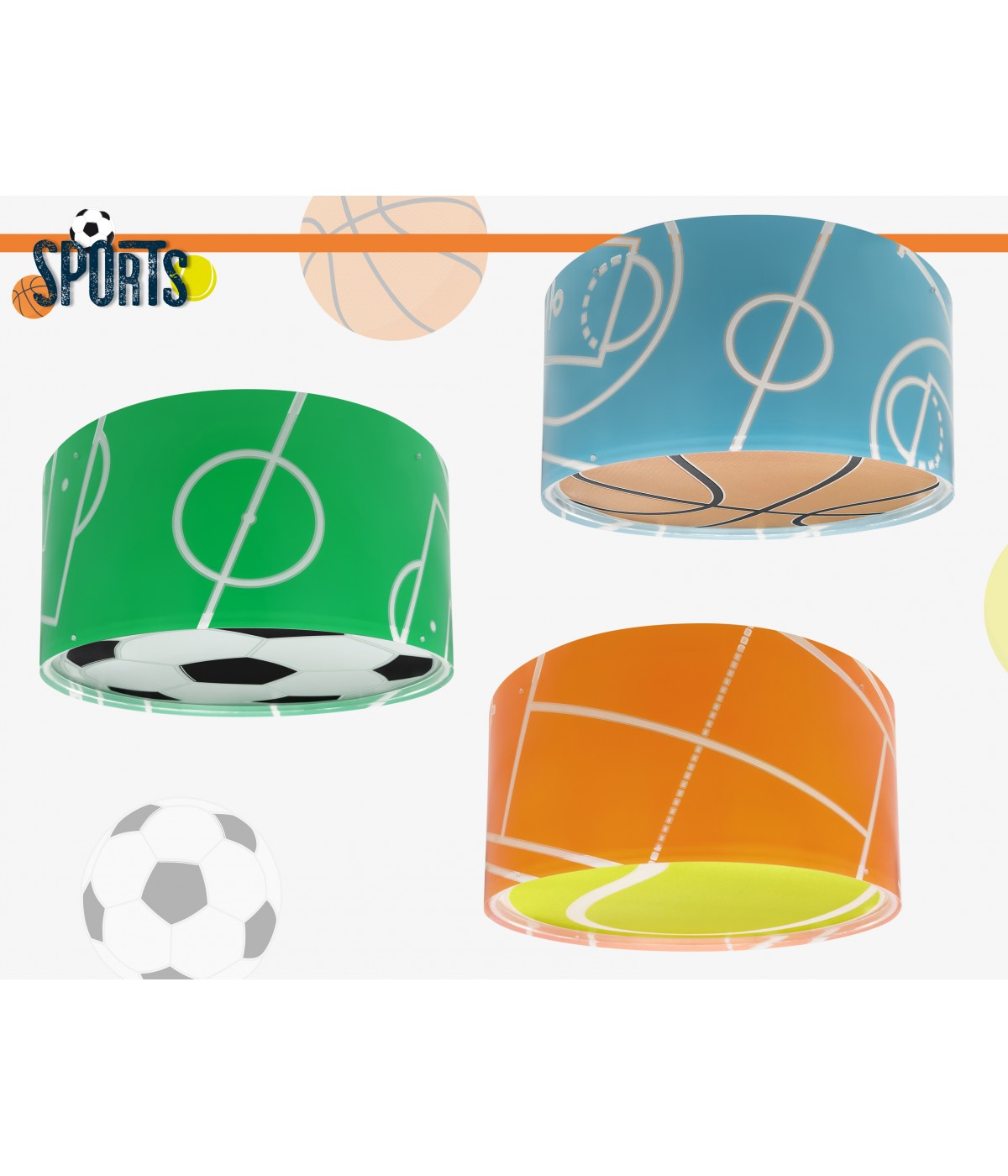 Deckenleuchte Basket | Basketball Blau