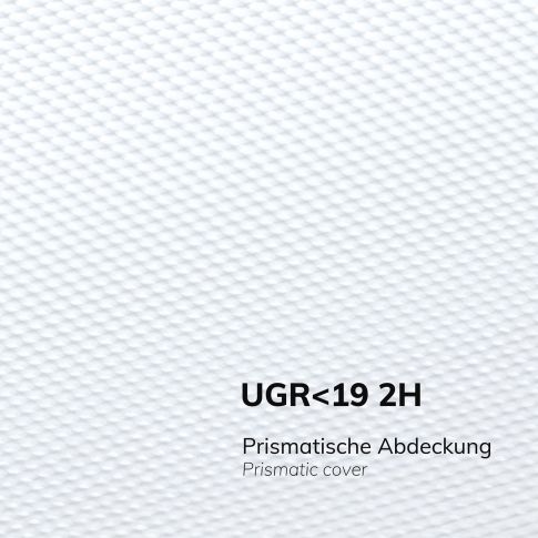 LED Deckenleuchte UGR<19 – DN400 schwarz