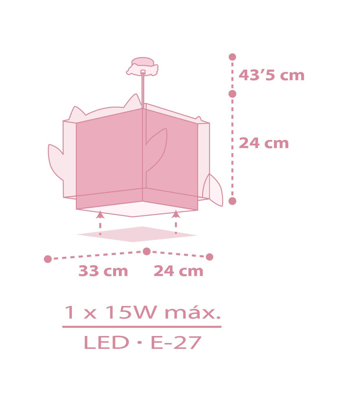 Kinderzimmer Deckenleuchte Kleine Rosa Eule