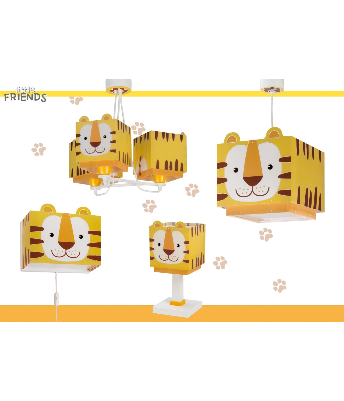 Kinder-Nachttischleuchte Little Tiger – Kleiner Tiger