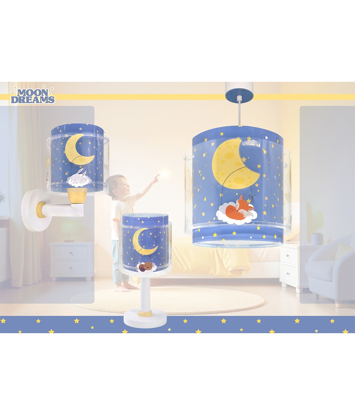 Wandleuchte Moon Dreams | Mond