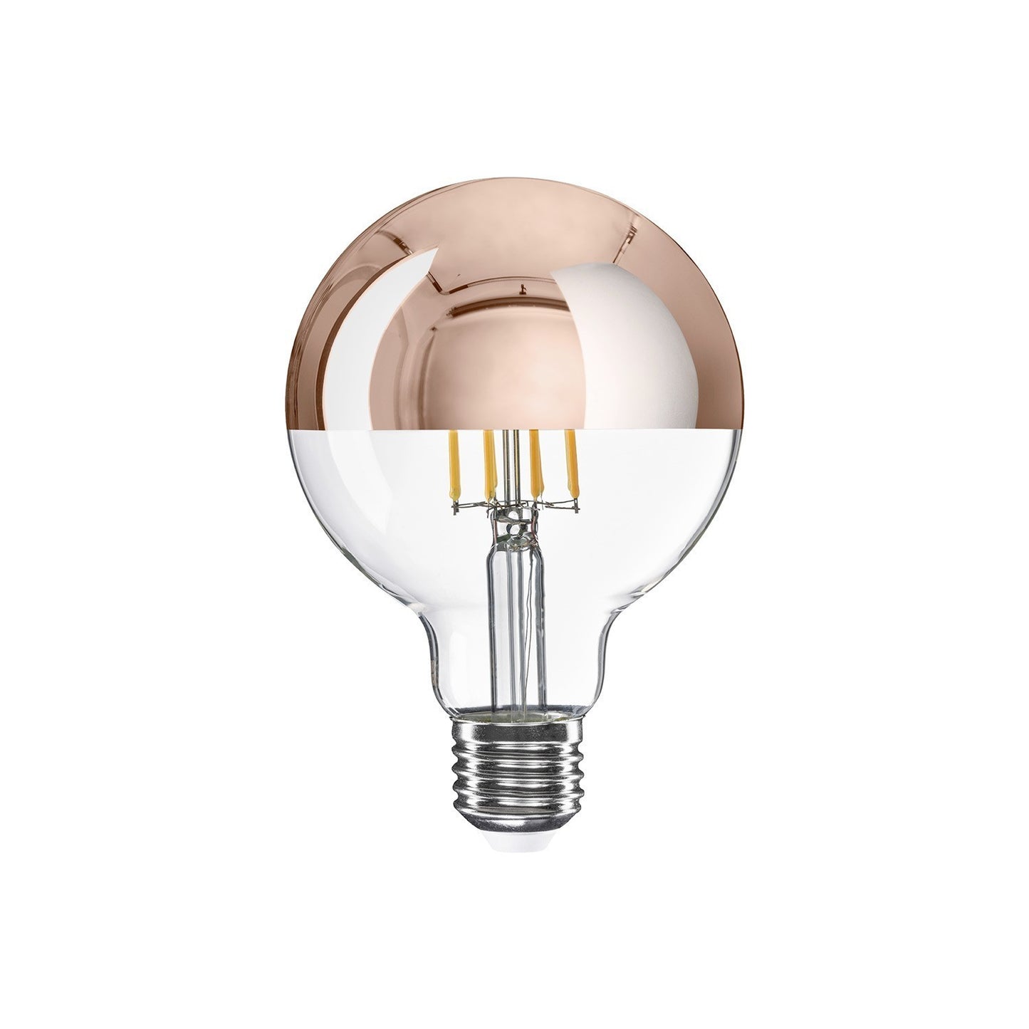 LED-Glühbirne Kupfer Kopfspiegel Globe G95 7W 650Lm E27 2700K dimmbar