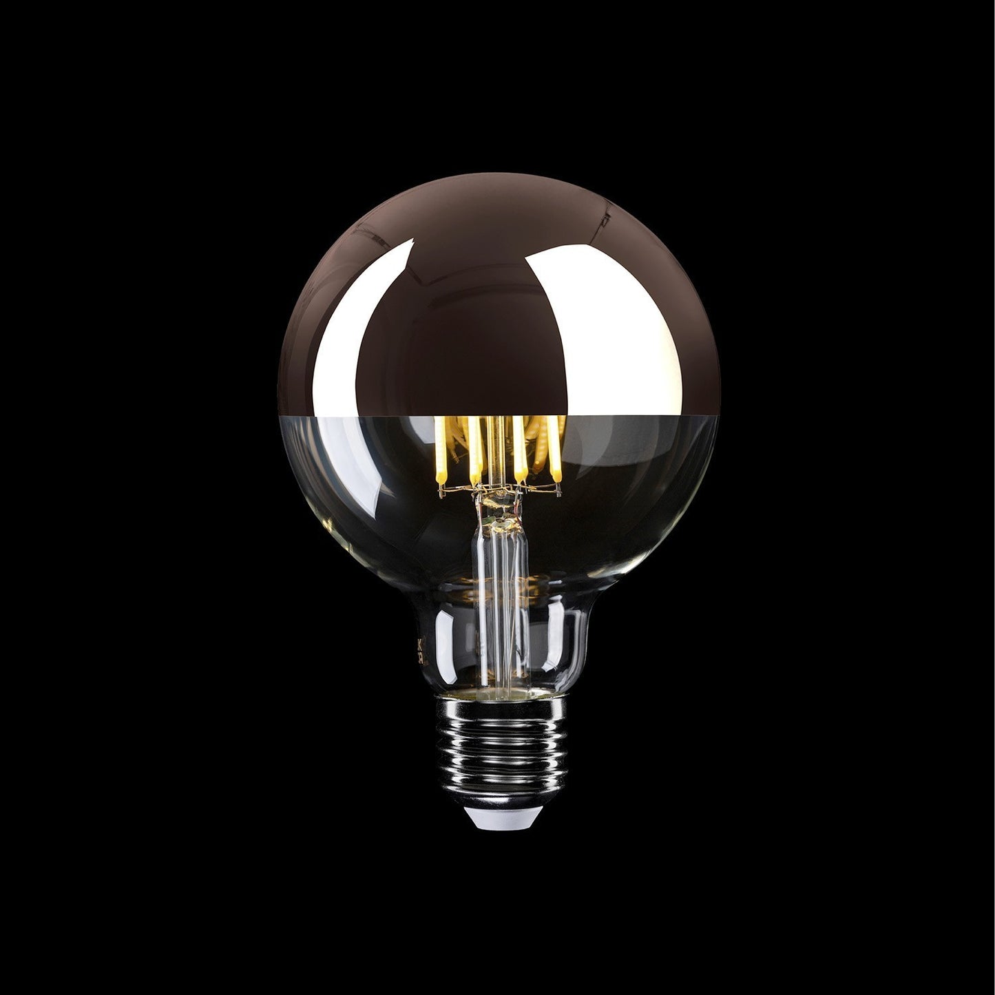 LED-Glühbirne Kupfer Kopfspiegel Globe G95 7W 650Lm E27 2700K dimmbar