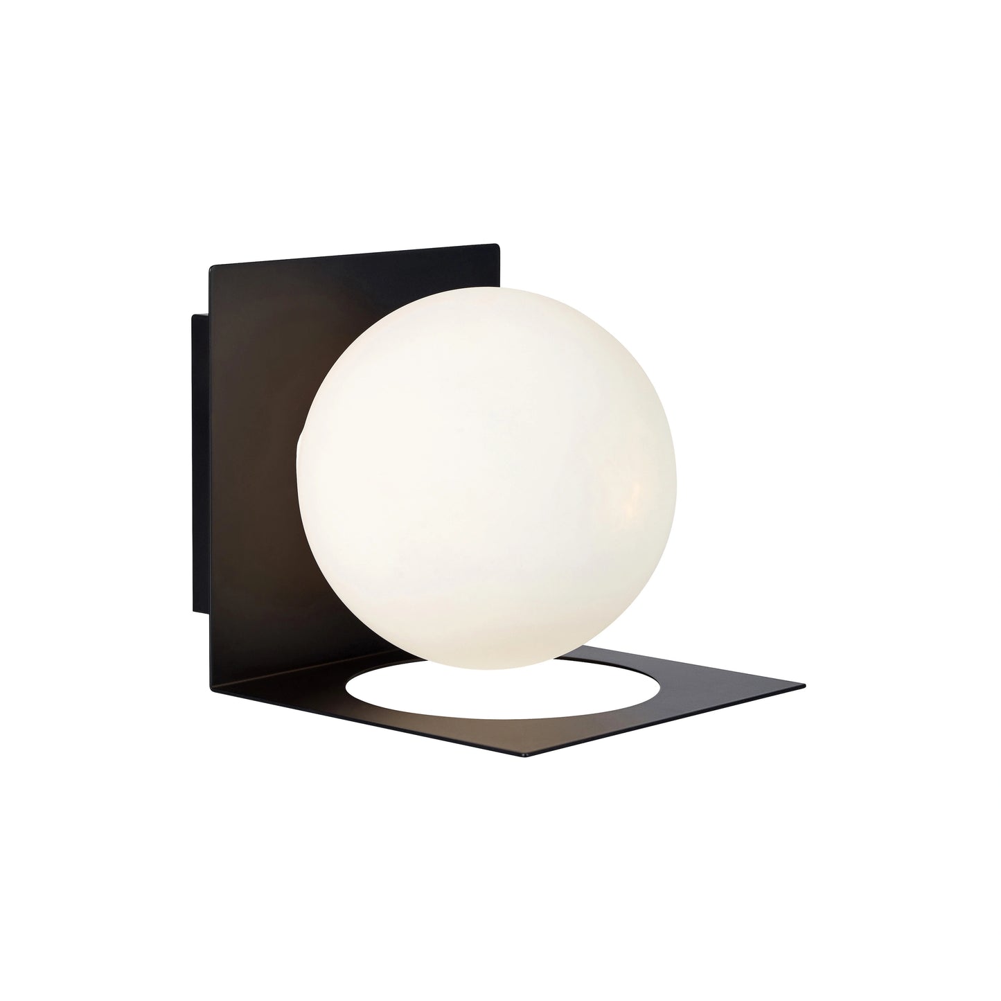 ZENIT Wall 1L IP44 Black/Opal