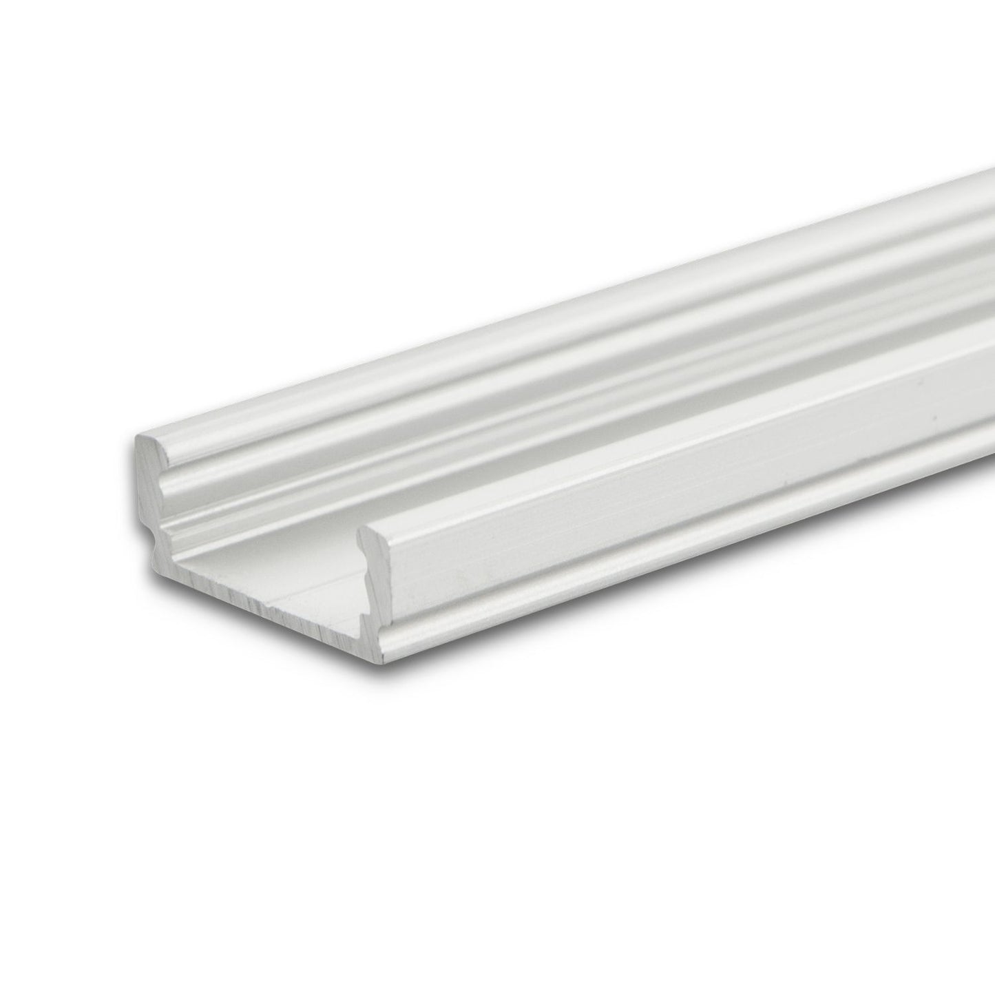 LED Aufbauprofil SURF12 FLAT Aluminium, 200cm