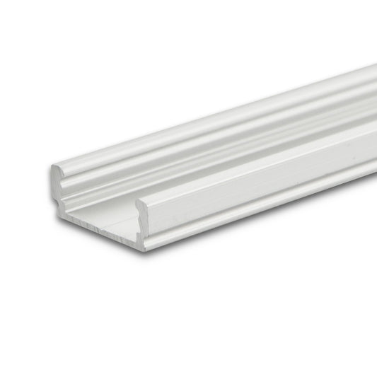 LED Aufbauprofil SURF12 FLAT Aluminium, 200cm