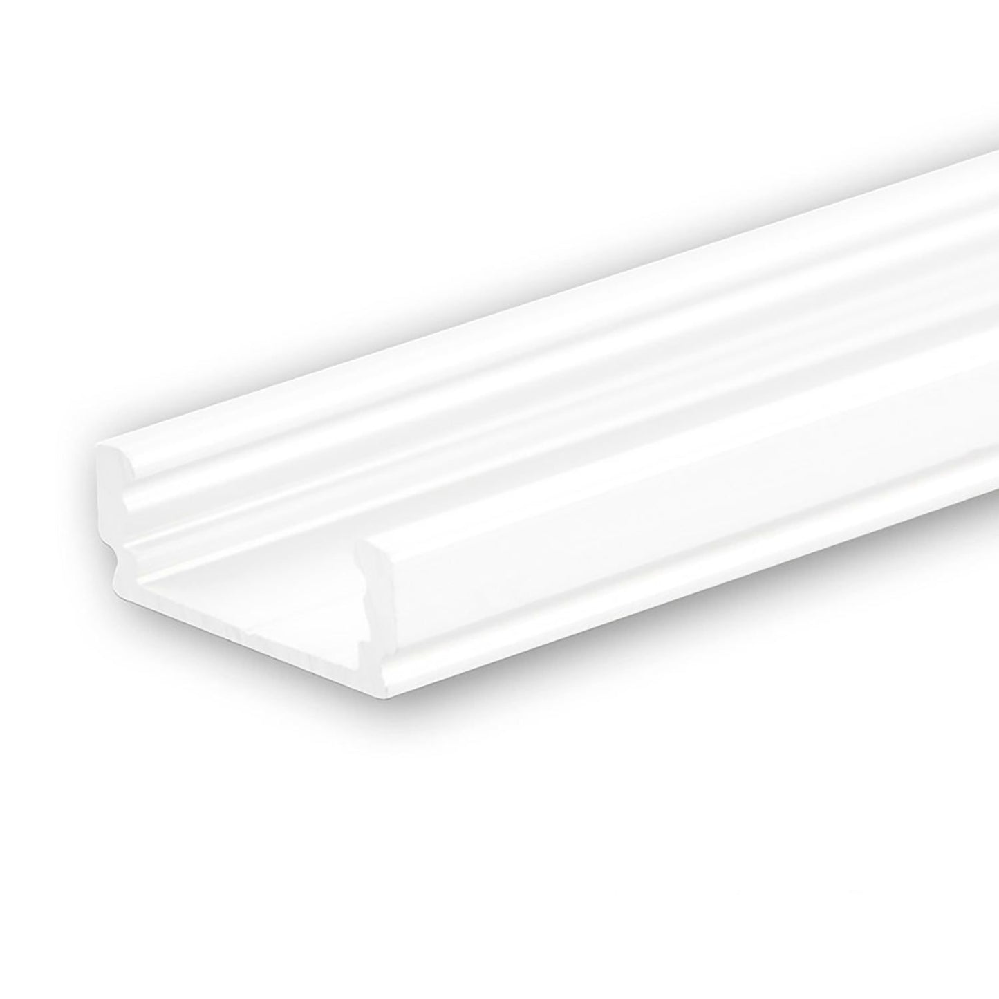 LED Aufbauprofil SURF12 FLAT Aluminium, 200cm