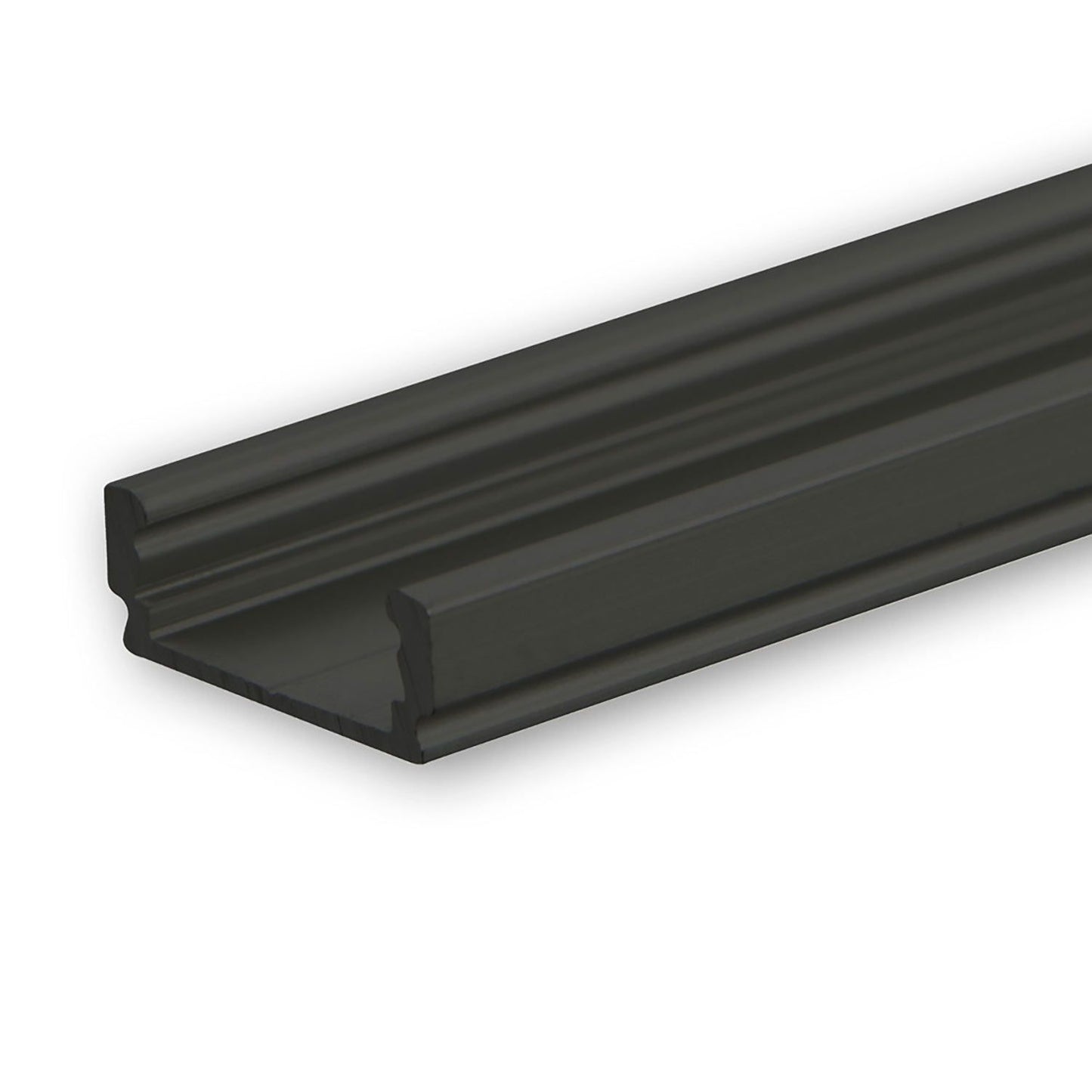 LED Aufbauprofil SURF12 FLAT Aluminium, 200cm