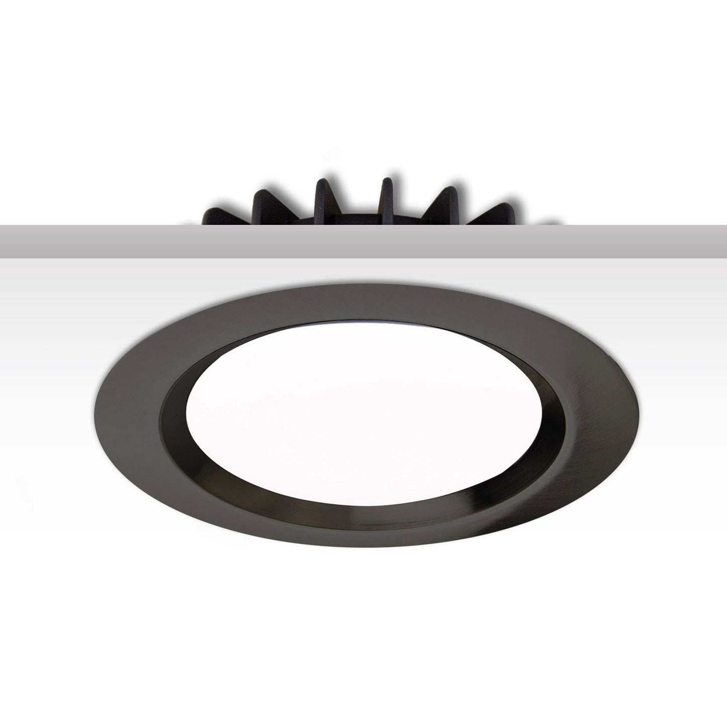 Cover Aluminium rund schwarz rückversetzt für Sys-90