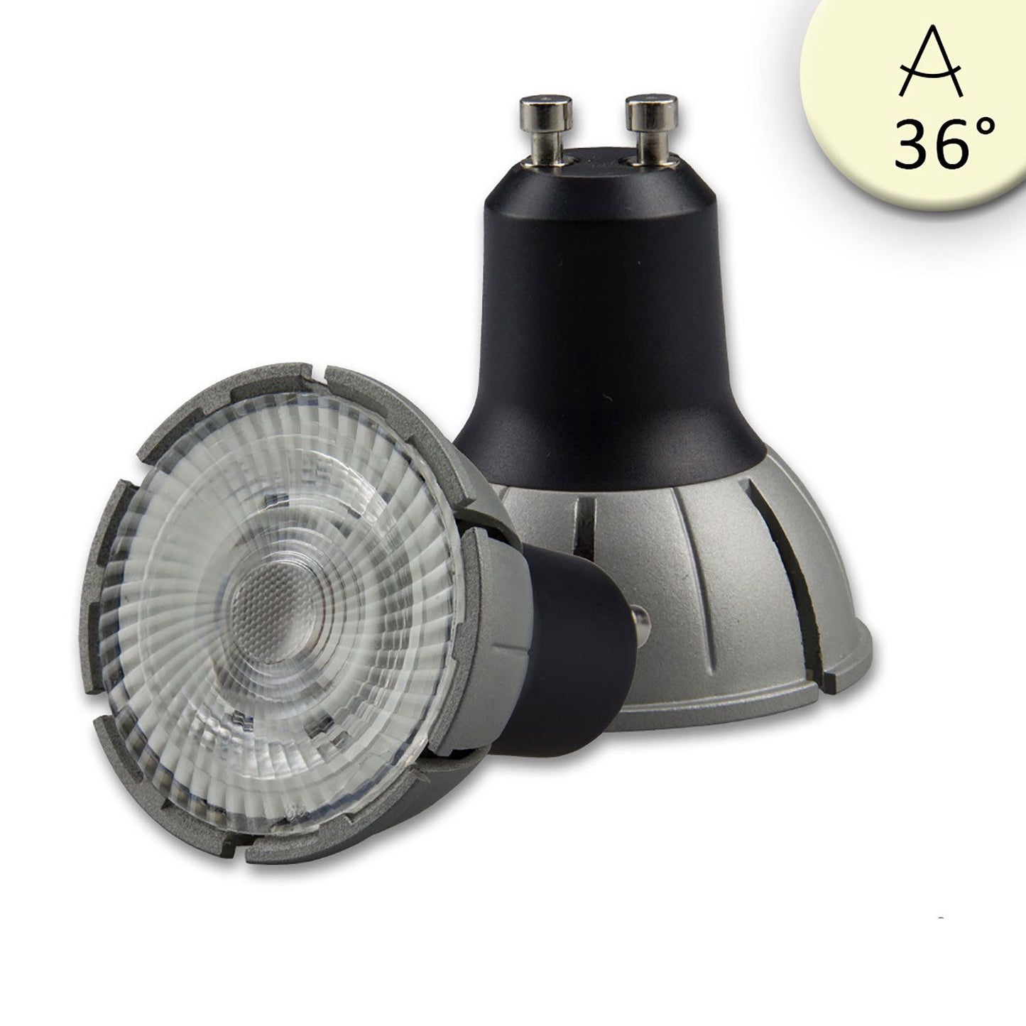 Spot LED GU10 Plein Spectre 5,5W TOQ, 36°, 4000K, dimmable