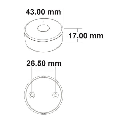 Sys-Pro Monocouleur | Télécommande 1 zone ronde | blanc