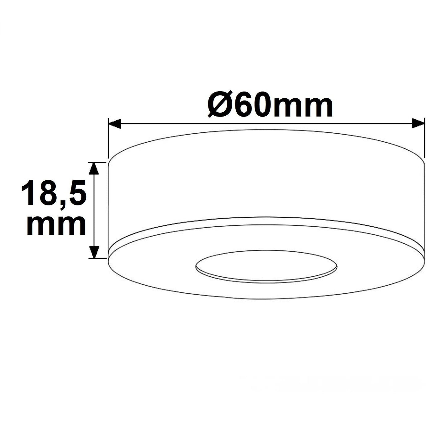 LED Ein- und Unterbauleuchte MiniAMP weiß, 3W, 24V DC, neutralweiß, dimmbar