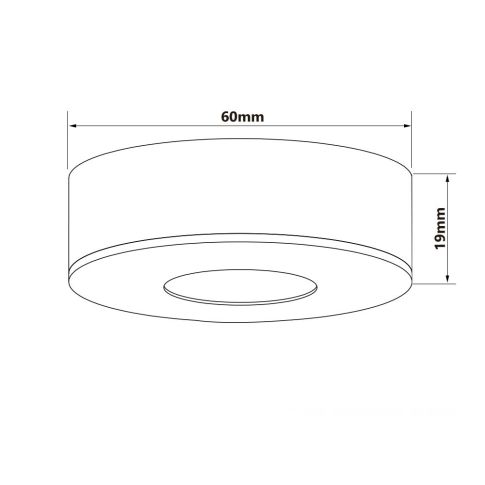 LED Ein- und Unterbauleuchte MiniAMP grau, silber, 3W, 24V DC, warmweiß, dimmbar