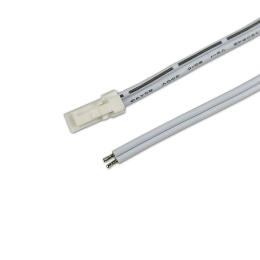 MiniAMP Anschlussstecker male, 30cm, 2-polig, weiß, max. 3A