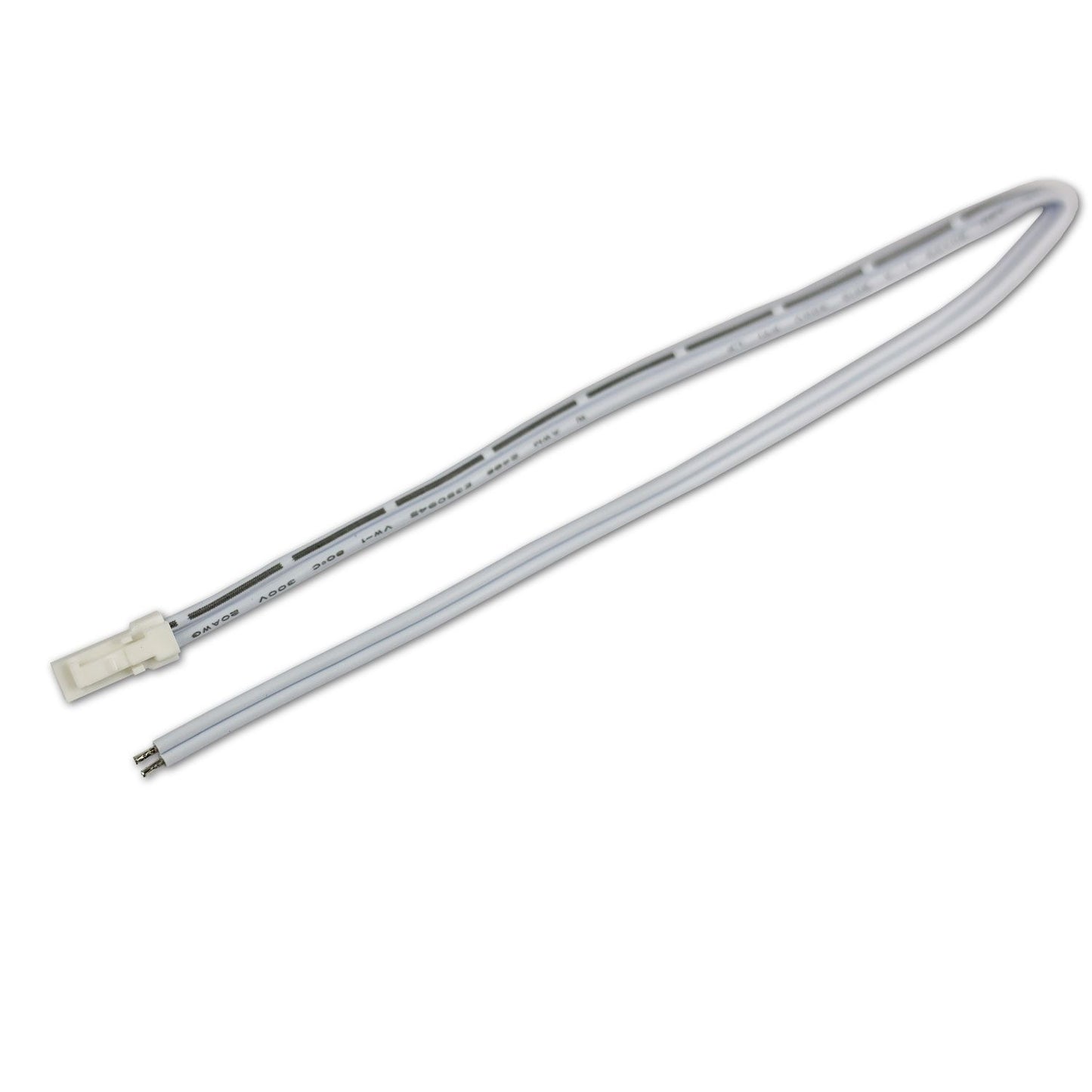 MiniAMP Anschlussstecker male, 100cm, 2-polig, weiß, max. 3A