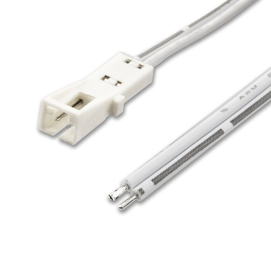 MiniAMP Anschlussbuchse female, 30 cm, 2-polig, weiß, max. 3A