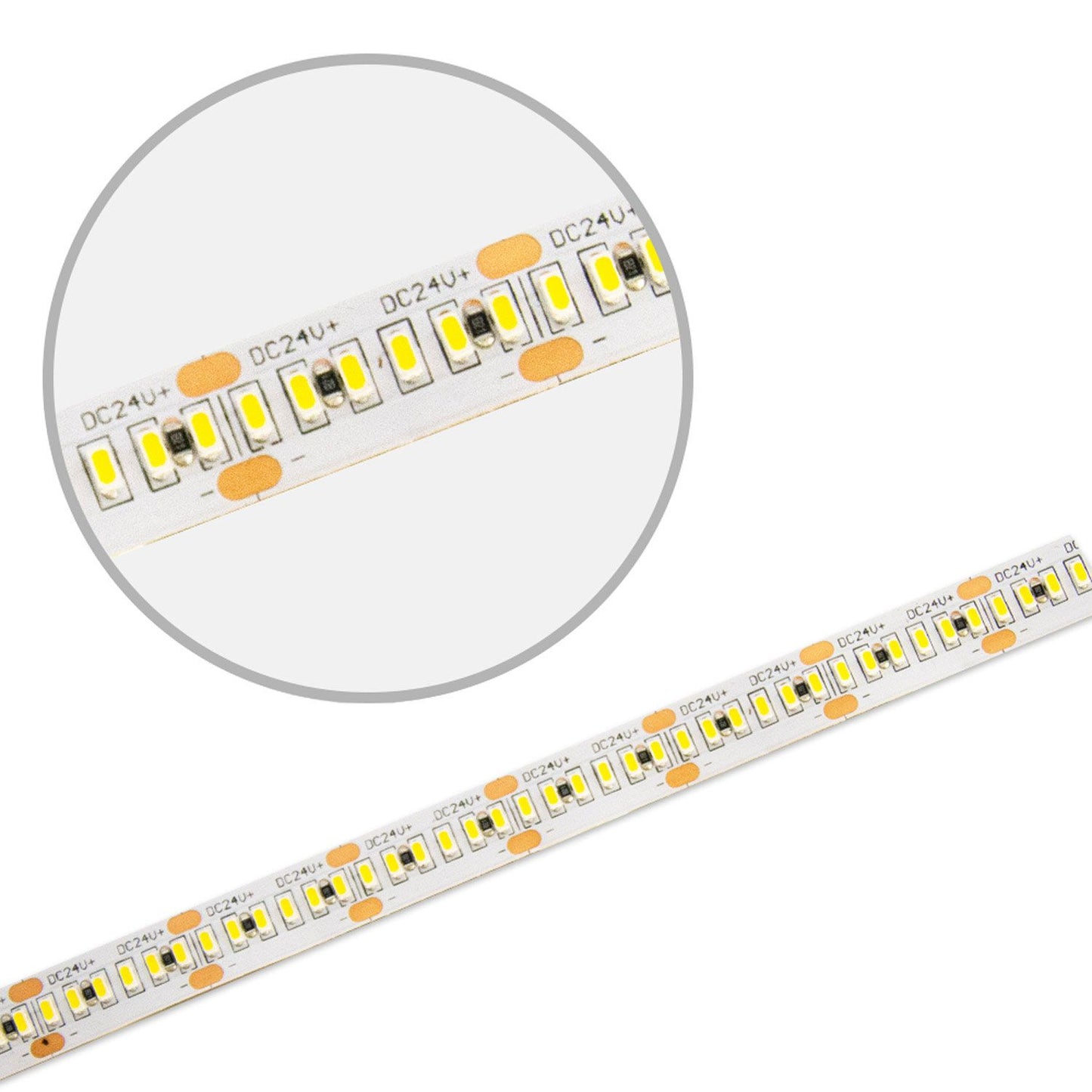 LED CRI930 MiniAMP Flexband, 24V DC, 6W, IP20, 3000K, 250cm, beids. 30cm Kabel + maleAMP, 300 LED/m