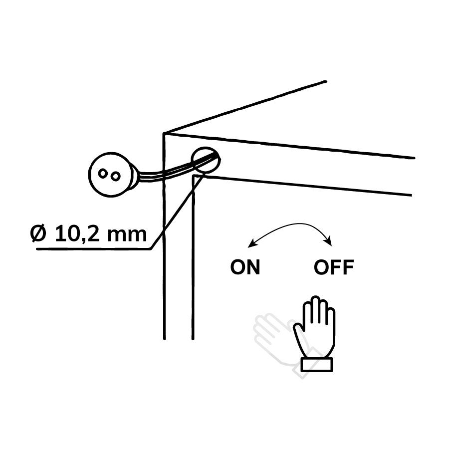 MiniAMP Wisch-CAPTEUR Intégré, 12-24V DC, 5A