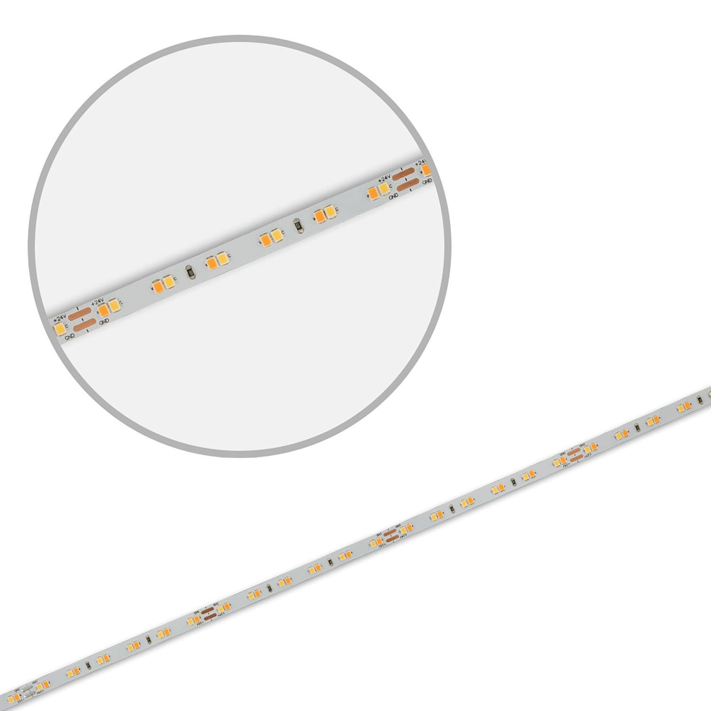 LED CRI919/940 MiniAMP CCT Flexband, 24V DC, 10W, IP20, 250cm, 2 polig, Kabel mit Stecker, 126 LED/m