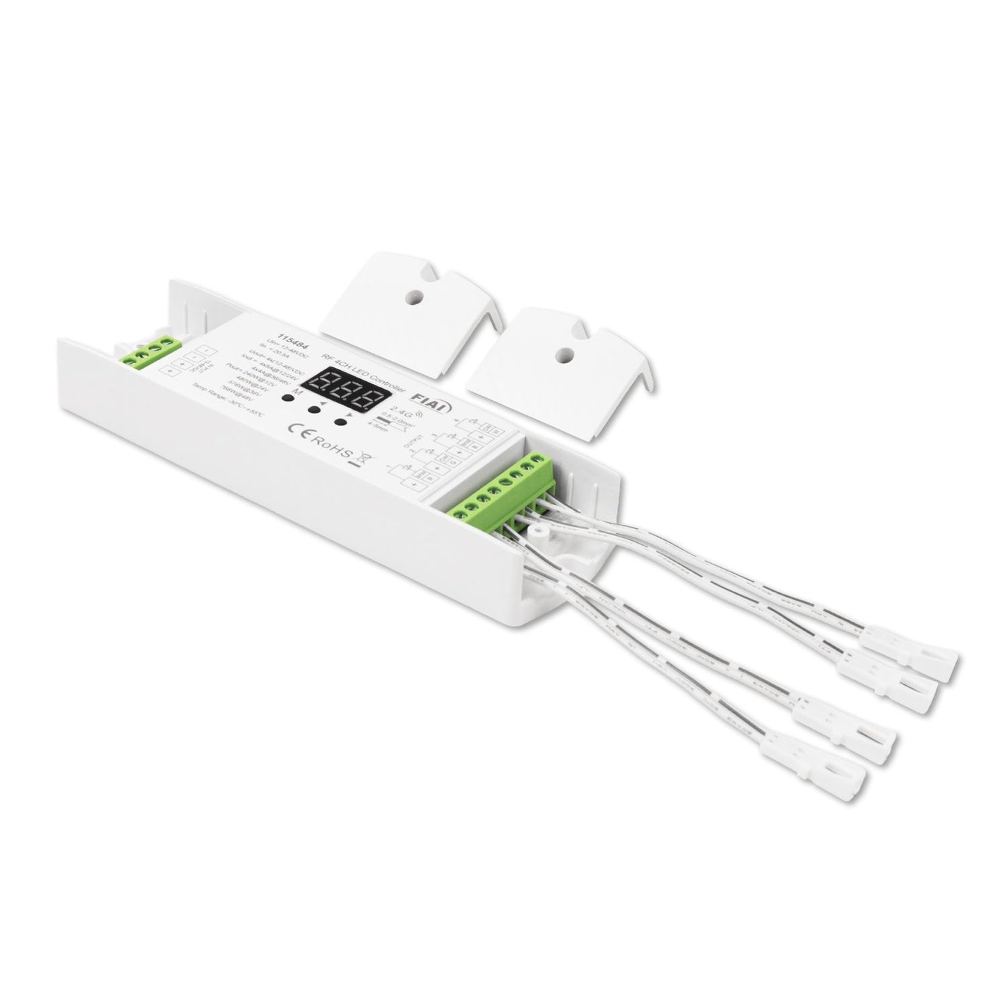 LED Funk Mesh 4 Zonen PWM Dimmer, MiniAMP, 1-4 Kanal, 12-48V DC, 4x5A