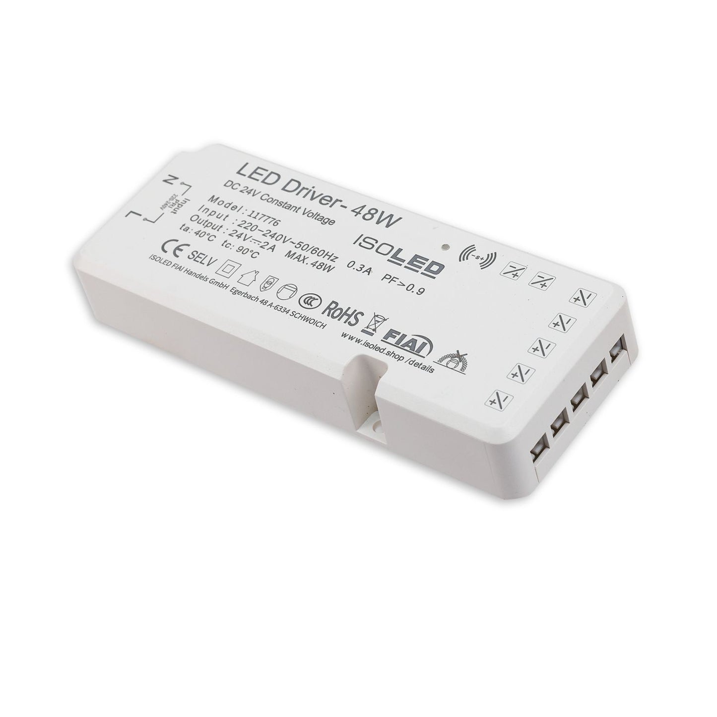 LED MiniAMP Trafo 24V/DC, 0-48W, 7x3A mit Master Sensor-Port
