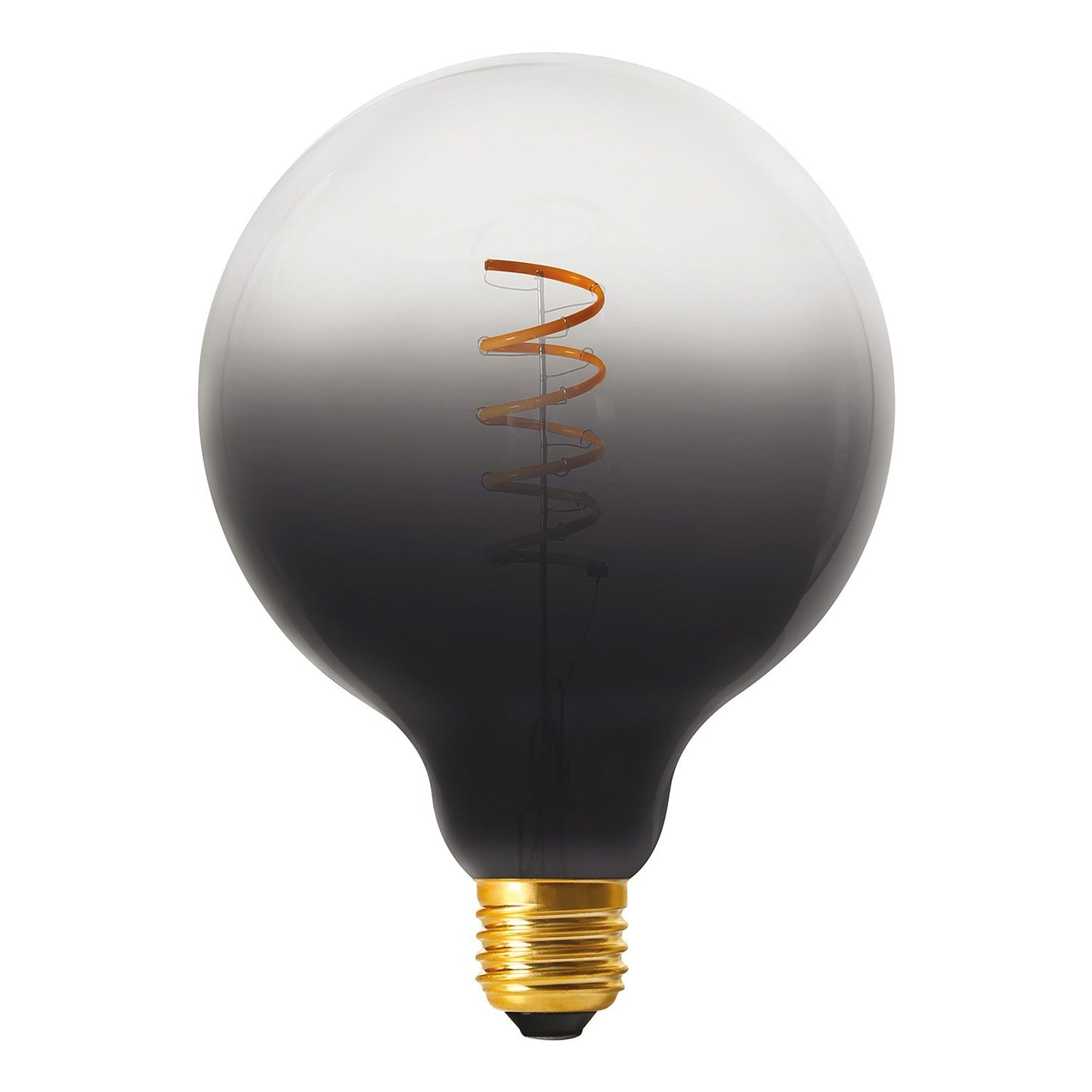 LED Pastel Light Bulb G125 – Black-Transparent / Spiral Filament / E27 / Dimmable