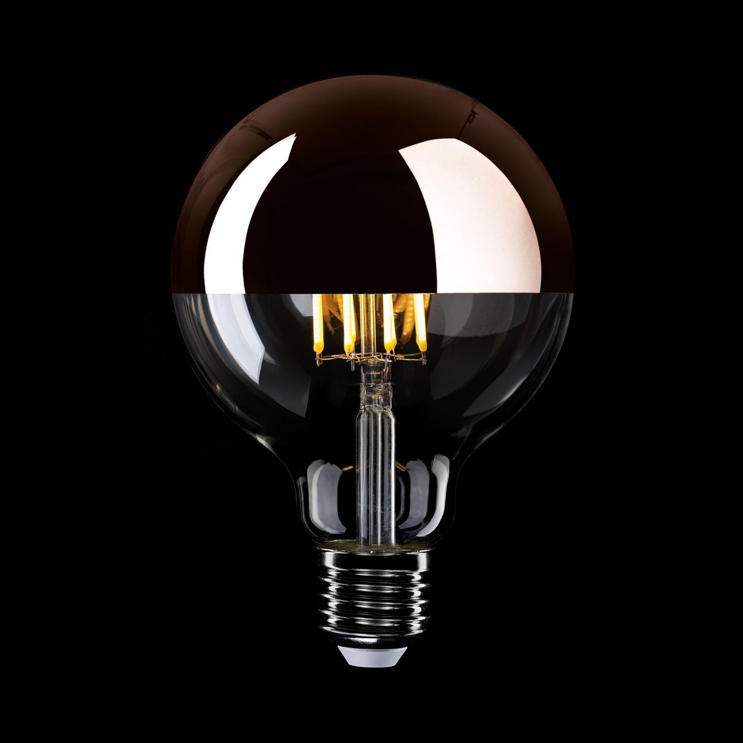 Ampoule LED à réflecteur supérieur en cuivre G125 7W 650lm E27 2700K dimmable