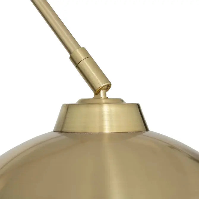 Floris Gold- Bogenleuchte mit warmer eleganz