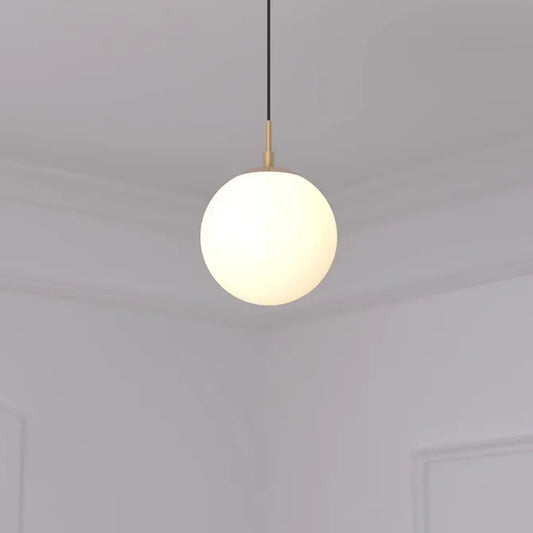 Dris- Pendelleuchte aus Metall und Glas