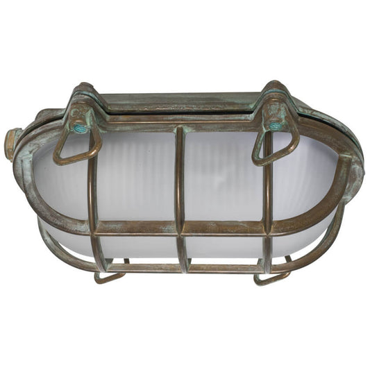 Außenschiffsleuchte – Altmessing patiniert