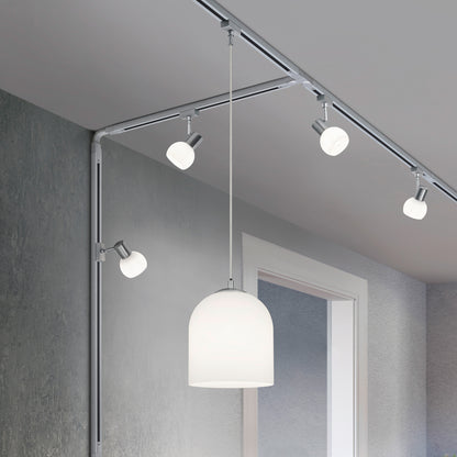 ONTARIO Pendelleuchte für DUOline | Nickel matt | 1 × E14 / 5 W