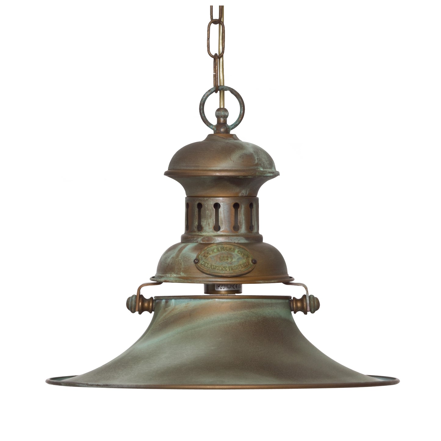 Pendelleuchte – Altmessing antik