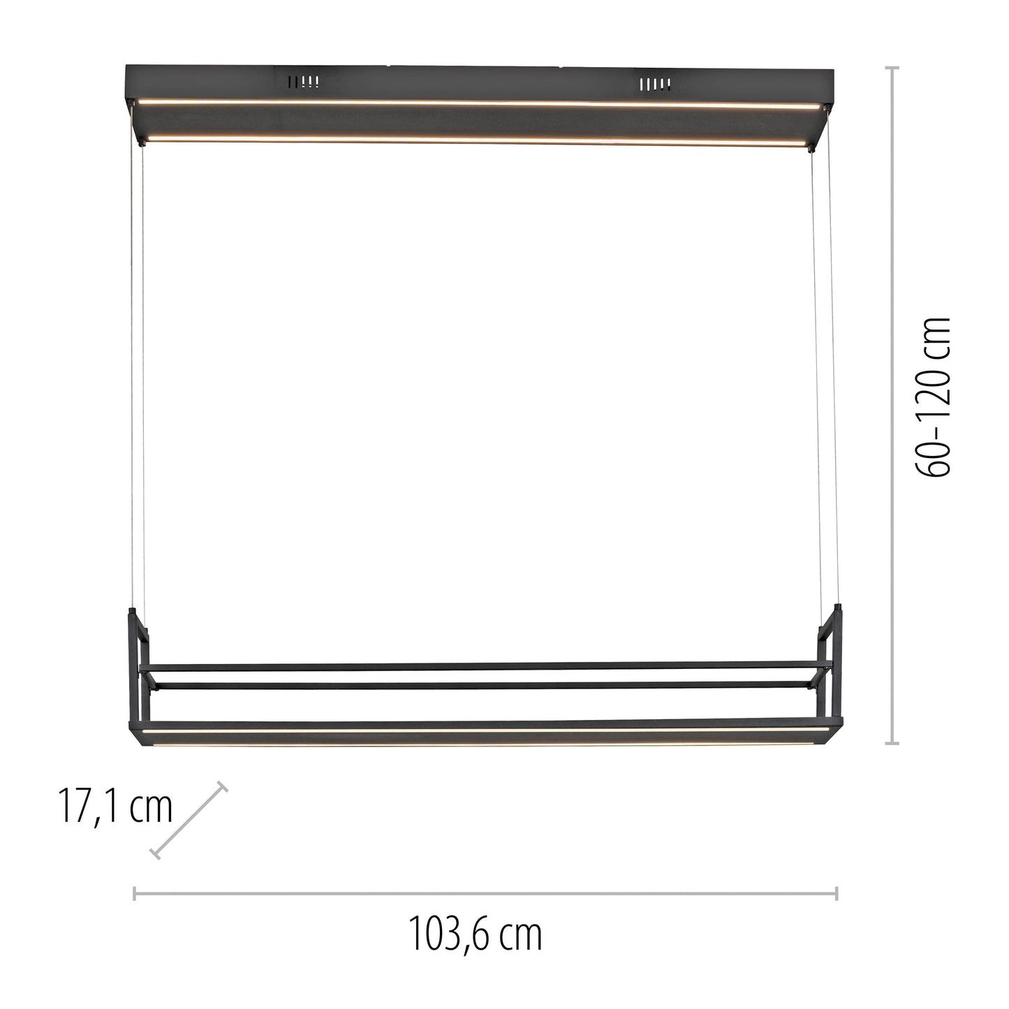 Pendelleuchte, SONTURA, 2 x LED/17,5W