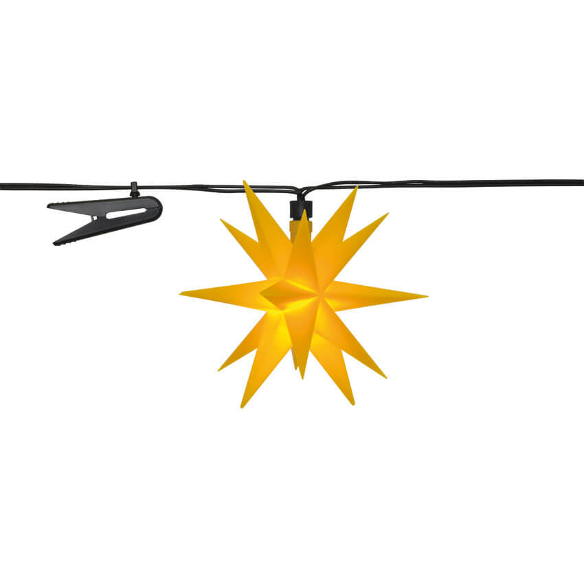 LED-Sternenlichterkette | 9 Sterne | Warmweiß | Ø 120 mm