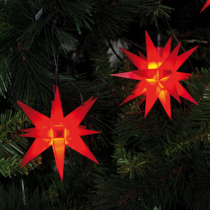 LED-Sternenlichterkette | 9 Sterne | Warmweiß | Ø 120 mm