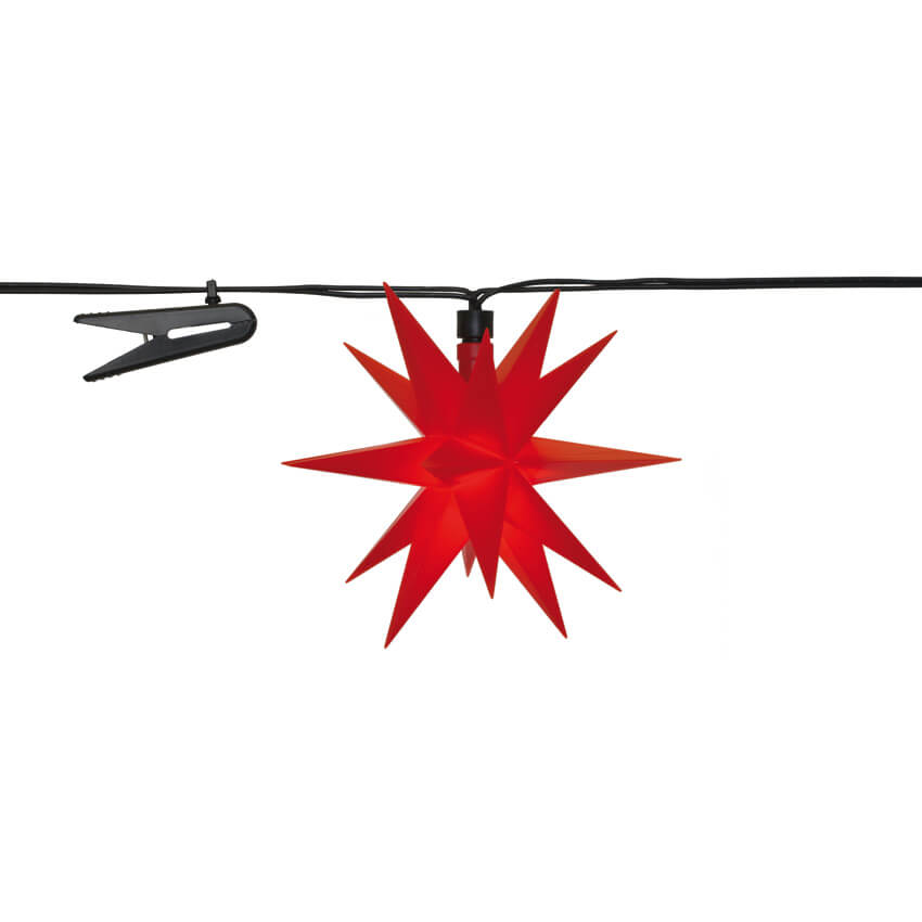 LED-Sternenlichterkette | 9 Sterne | Warmweiß | Ø 120 mm